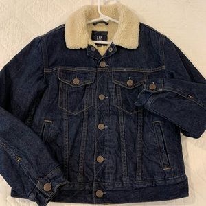 Gap Jean jacket fuzzy lining
